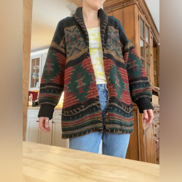 Woolrich Aztec Patterned Cardigan - Picture 1 of 6